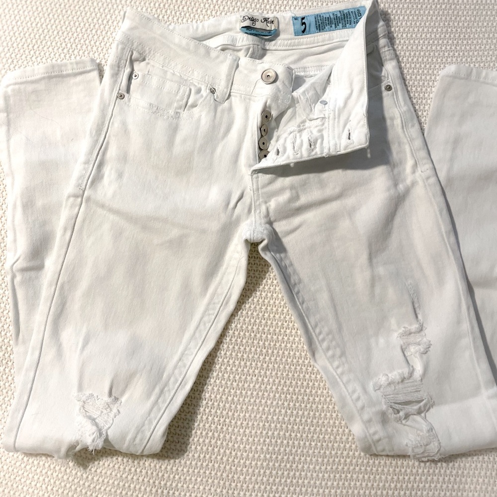 White Indigo Rein ‘shredded’ jeans